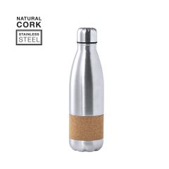 Drikkeflaske af rustfrit stål og kork, 750 ml
