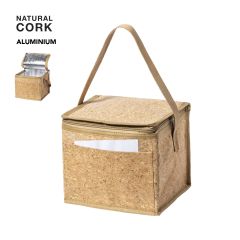 Kork kylväska med dragkedja och bärrem