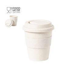 Kaffekop to-go med låg 350 ml, mulighed for logo