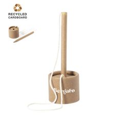 Genbrugt pap kuglepen m. snor og holder