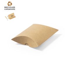 Lille gaveæske i kraftpapir af genbrugt pap materiale