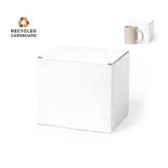 Hvid pap æske af genbrugt pap til krus