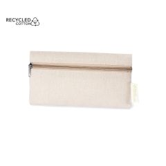 Återvunnen bomull pennfodral med/utan tryck