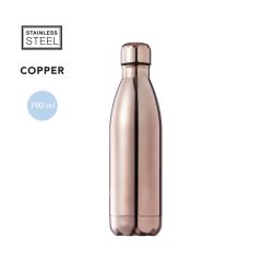 Kopparvattenflaska 790 ml, i svart ask