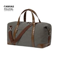 Helg-väska i canvas och konstläder med tryckmöjlighet