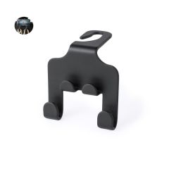 Mobilhållare för bilens nackstöd med två krokar