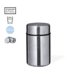 Cylinderformad termos matlåda med skruvlock 600 ml