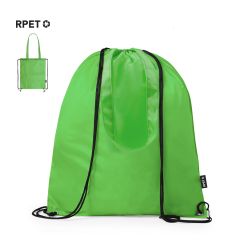 Gymnastikpåse i RPET med dragskostängning och handtag