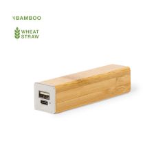 Kompakt powerbank i bambu 2200 mAh