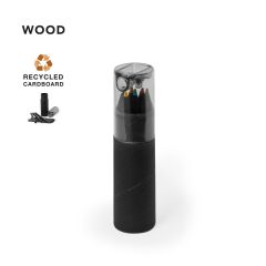 6 färgpennor i återvunnen pappcylinder