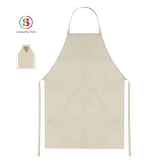 Förkläde i mjuk polyester lämplig för sublimeringstryck