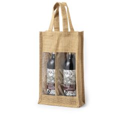 Jutepåse för 2 flaskor