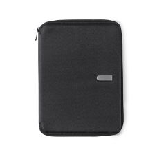 Konferensmapp med dragkedja, fickor och anteckningsblock, A4