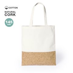 Bomuldspose med kork bund med lang hank