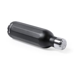 Designervattenflaska med svart satinfinish, 750 ml