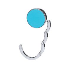 Hopfällbar väskhållare i konstläder och metall