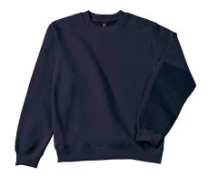 Rundhalsad sweatshirt av bomull och återvunnen polyester