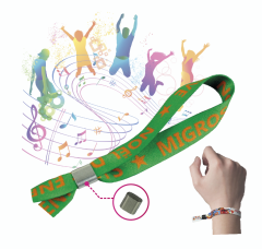 Vævede festival armbånd