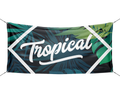 banner med tryk, specialmål, reklamebanner