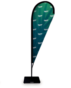 Beachflagga droppformad - budget