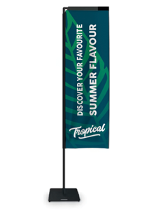 Beachflagga rektangulär - budget