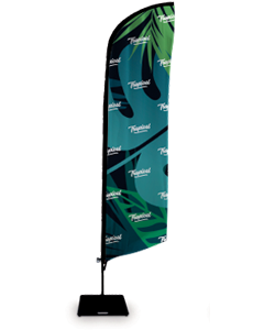 Beach flagga fjäder form - budget