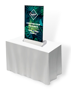 Liten roll-up för bordet