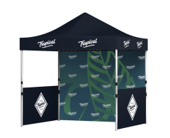 Pop-up reklamtält med tryck - Flera storlekar